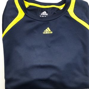 Adidas Men’s short sleeved athletic T-Shirt sized medium. 100% Polyester